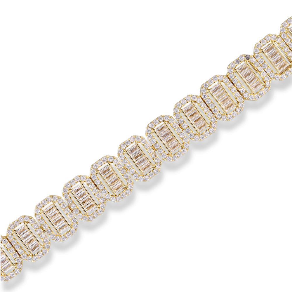 Sylvia 14K Gold Octagonal Bracelet