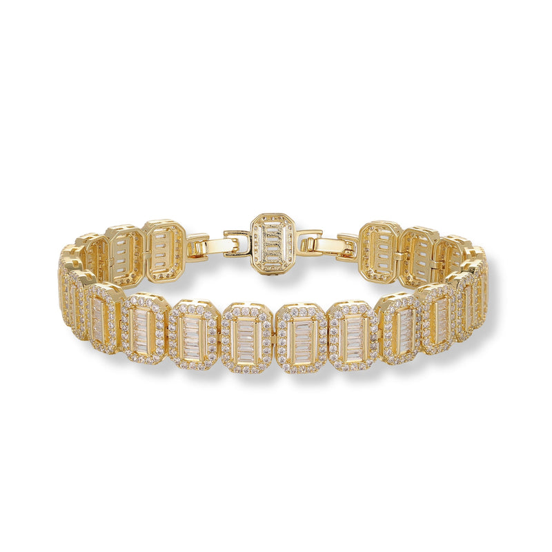 Sylvia 14K Gold Octagonal Bracelet
