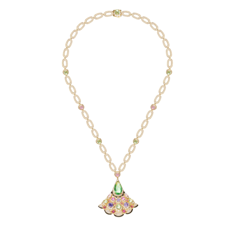 Tanja Multicolor Fan Necklace