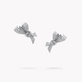 Tendresse White Butterfly Stud Earrings