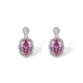 Theodlind Pink Oval Earrings