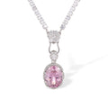 Theodlind Pink Oval Necklace