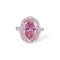 Theodlind Pink Oval Open Ring