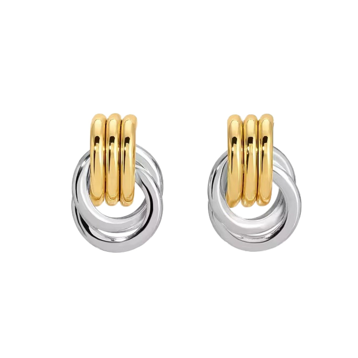 Theodrun 18K Gold Mini Circle Earrings