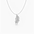 Thérèse White Feather Necklace