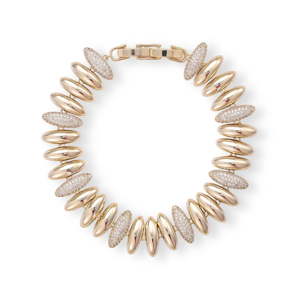 Thuslind 14K Gold Oval Bracelet