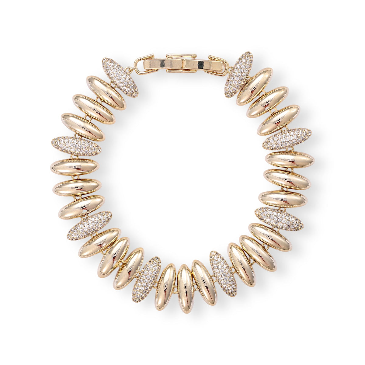 Thuslind 14K Gold Oval Bracelet