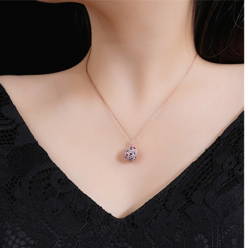 Tina Multicolor Teardrop Necklace