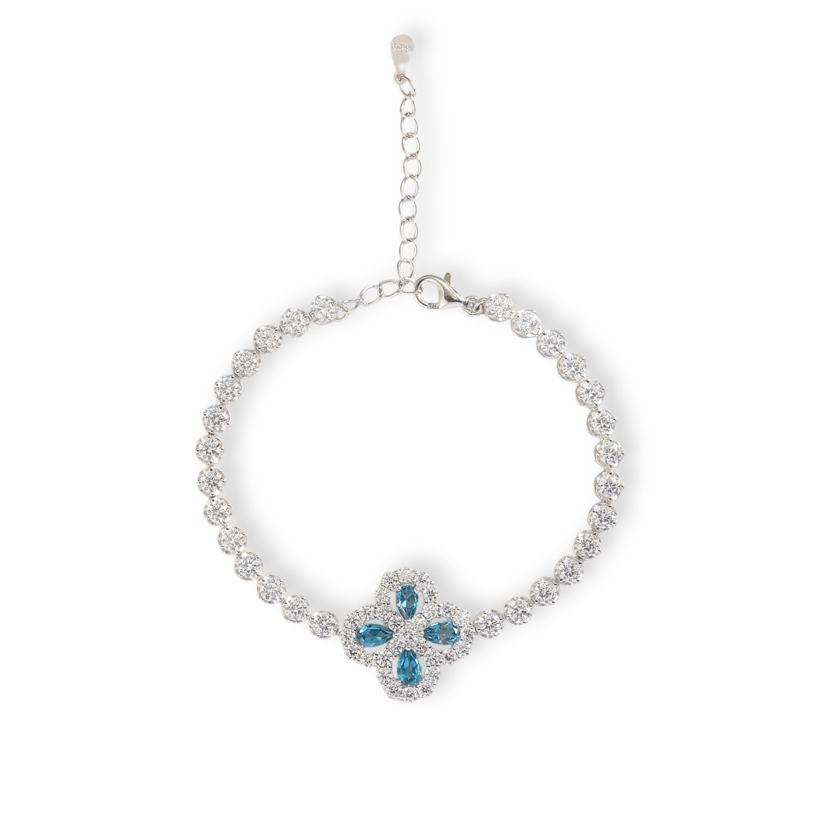 Trèfle Blue Topaz Bracelet