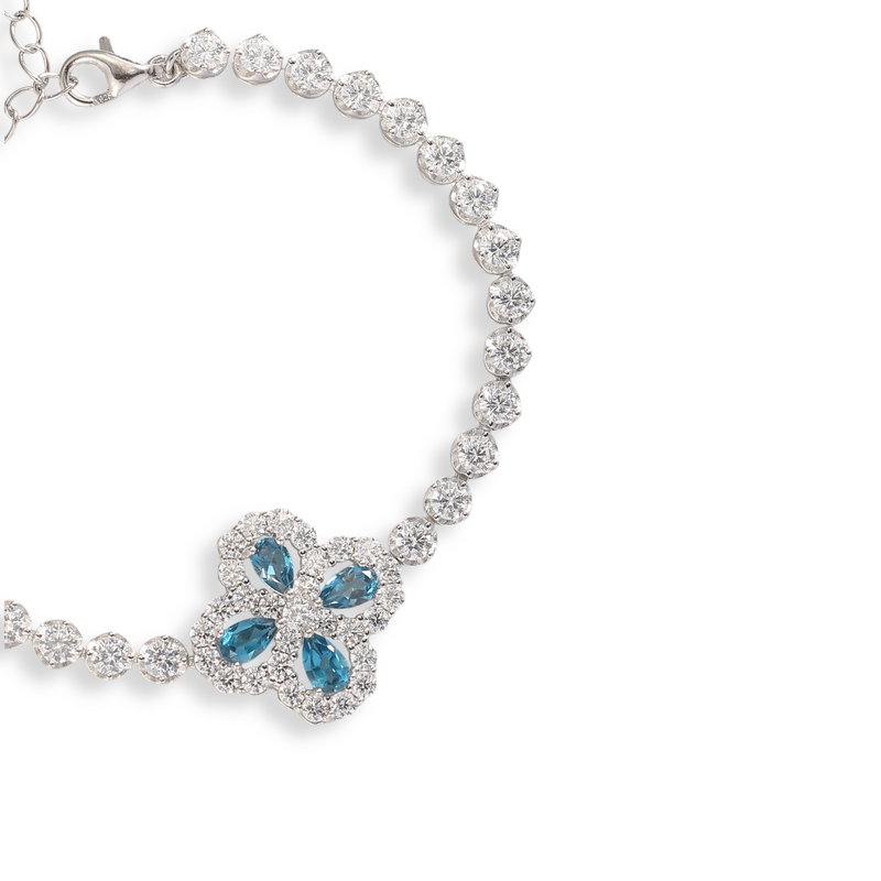 Trèfle Blue Topaz Bracelet