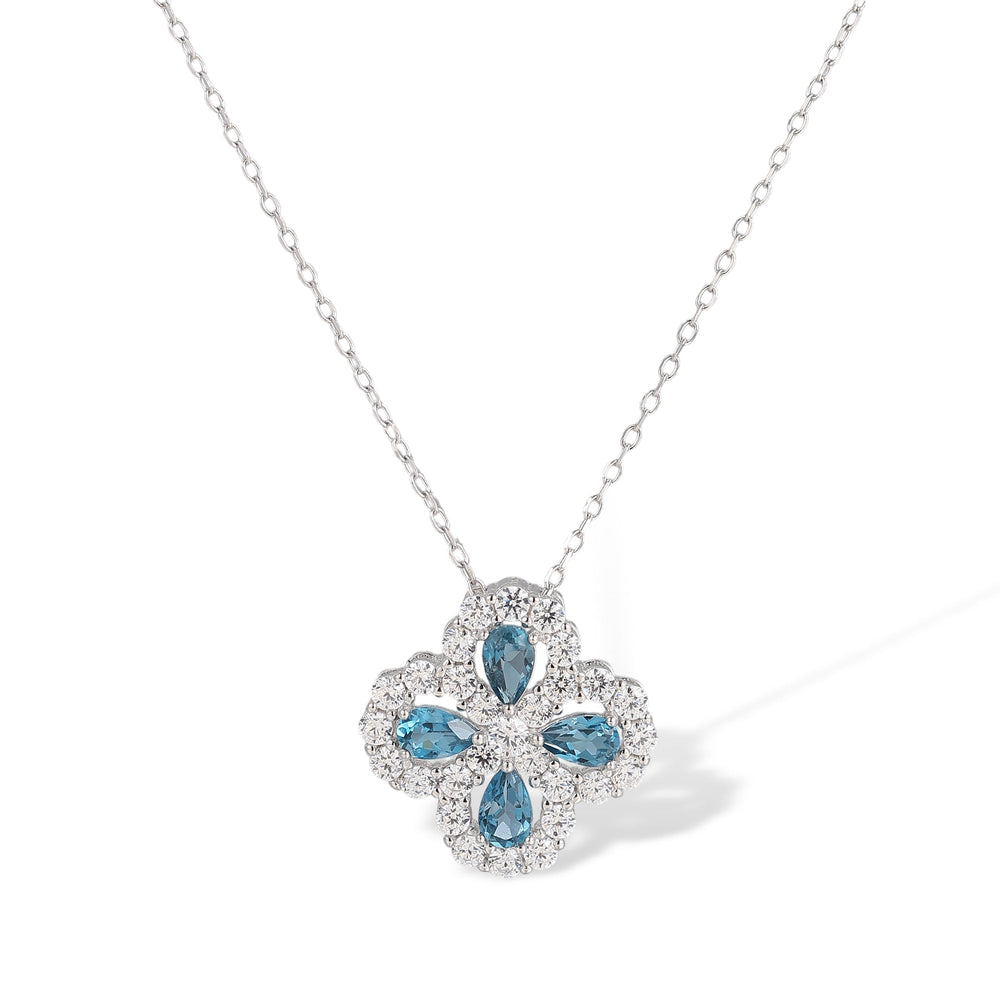 Trèfle Blue Topaz Necklace