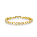 Trudi 14K Gold Hexagonal Tennis Bracelet
