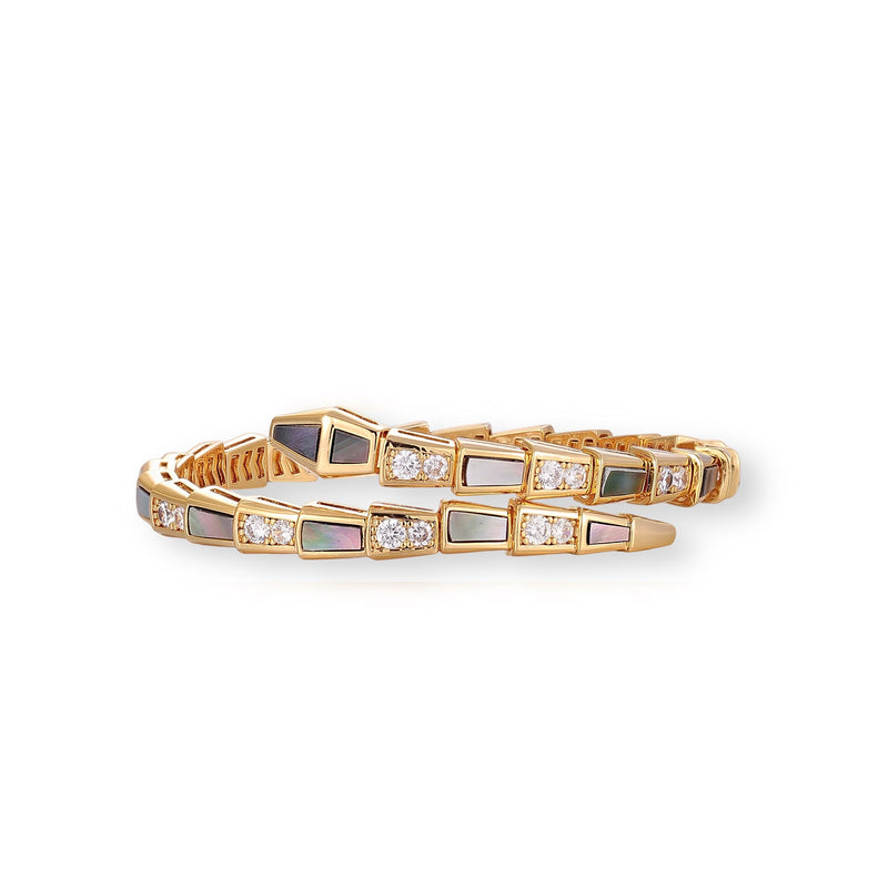 Udelgard 14K Gold Snake Bangle