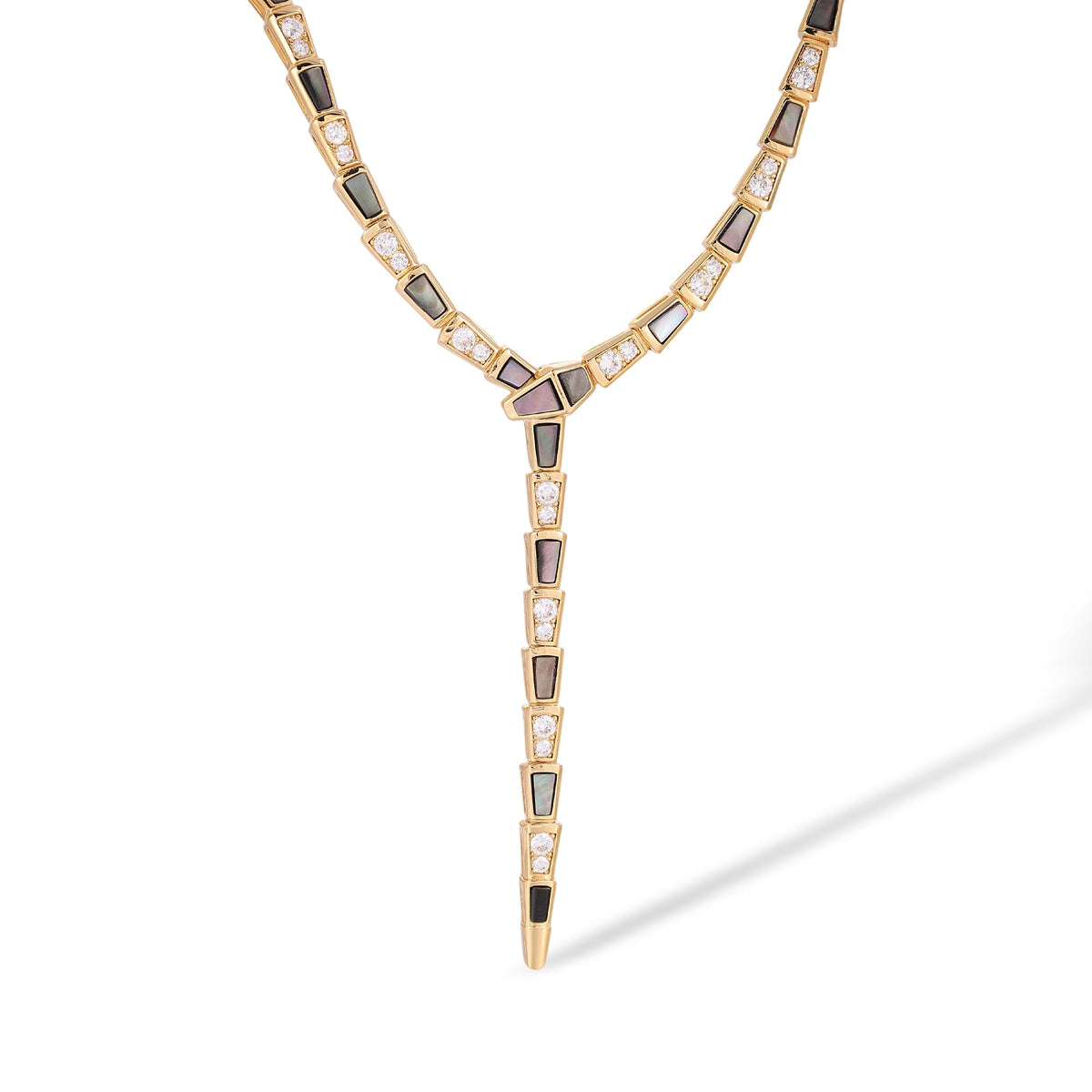 Udelgard 14K Gold Snake Y Shape Necklace
