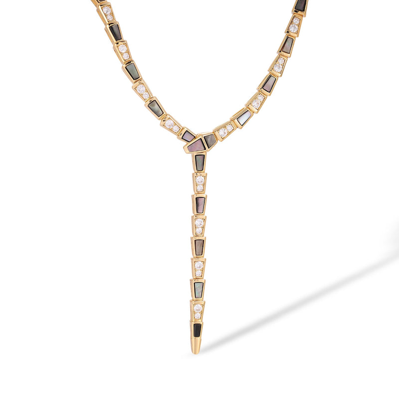 Udelgard 14K Gold Snake Y Shape Necklace