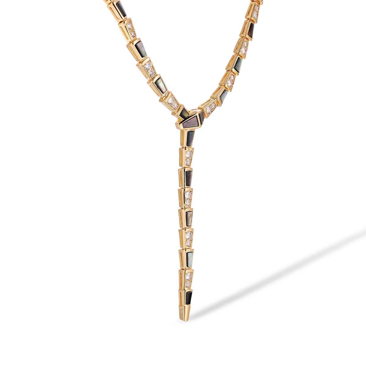 Udelgard 14K Gold Snake Y Shape Necklace
