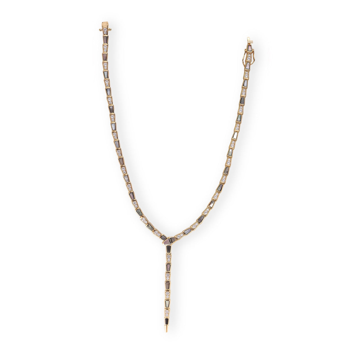 Udelgard 14K Gold Snake Y Shape Necklace