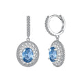 Ulmlind Blue Oval Earrings