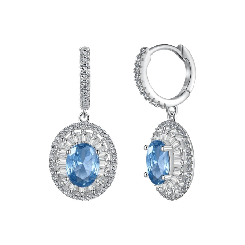 Ulmlind Blue Oval Earrings