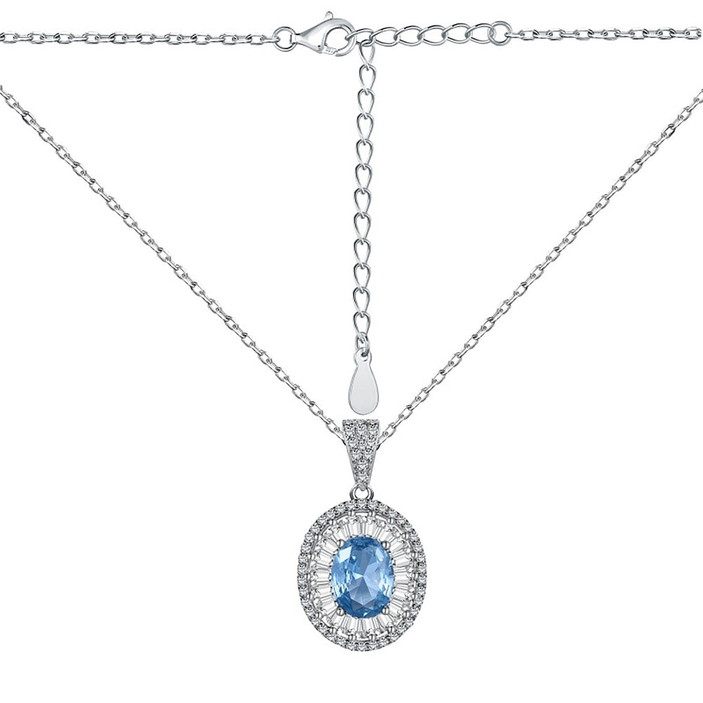 Ulmlind Blue Oval Necklace