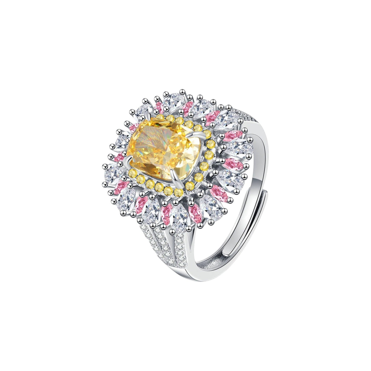 Undine Yellow Radiant Open Ring