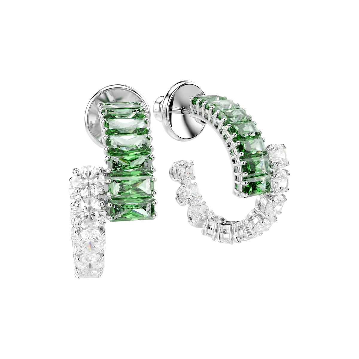 Yvonne Green Baguette Earrings