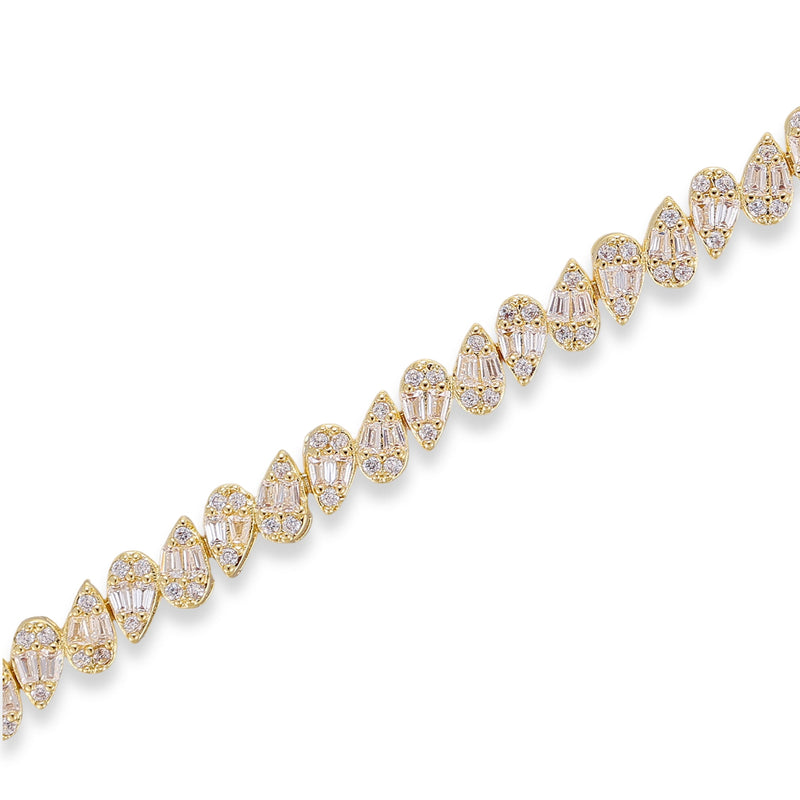 Veronique 14K Gold Teardrop Bracelet