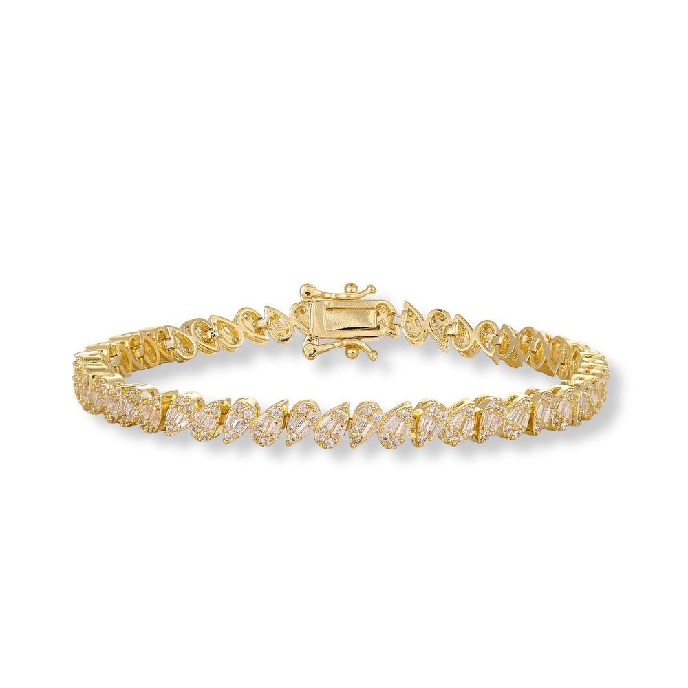 Veronique 14K Gold Teardrop Bracelet
