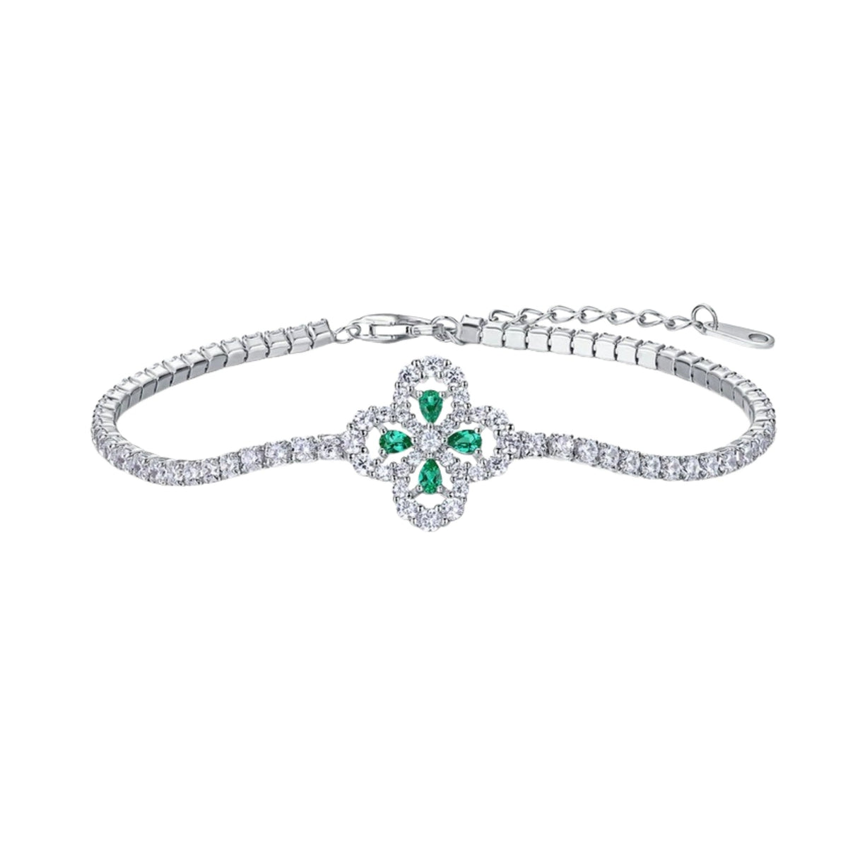 Victoire Emerald Green Trèfle Bracelet
