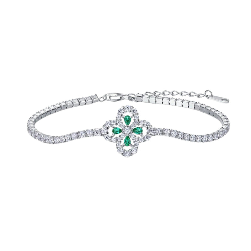 Victoire Emerald Green Trèfle Bracelet