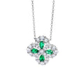 Victoire Emerald Green Trèfle Necklace