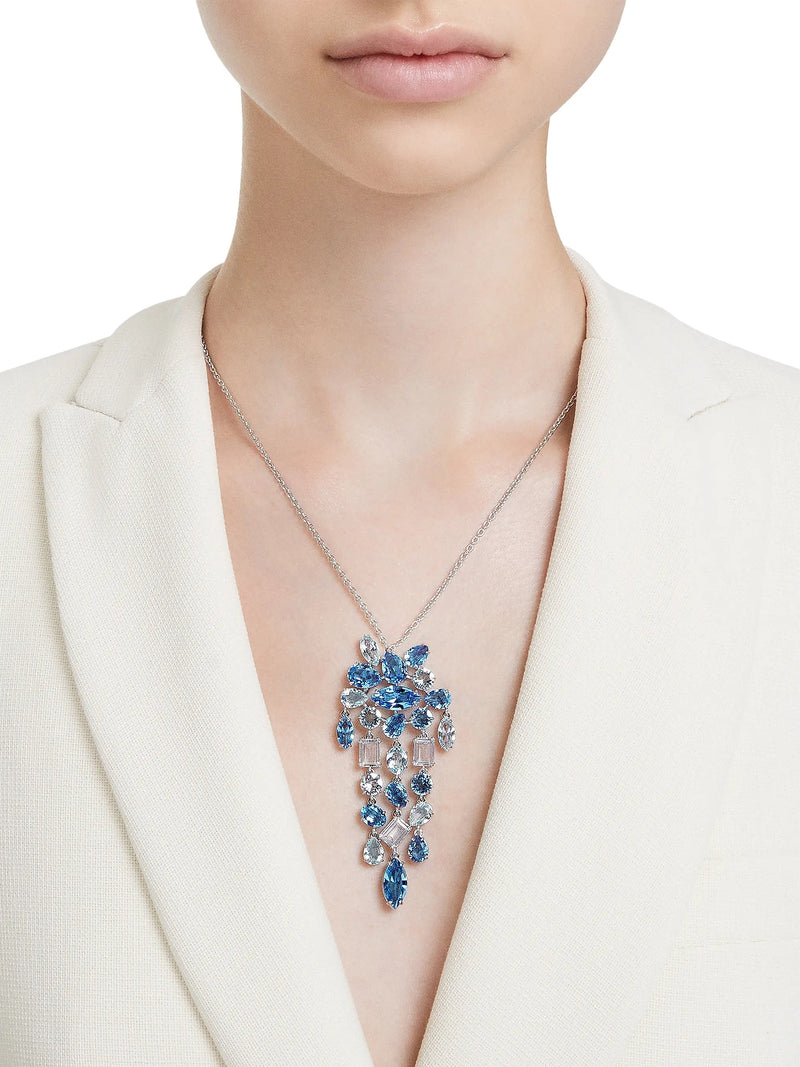 Viktoria Blue Waterfall Necklace