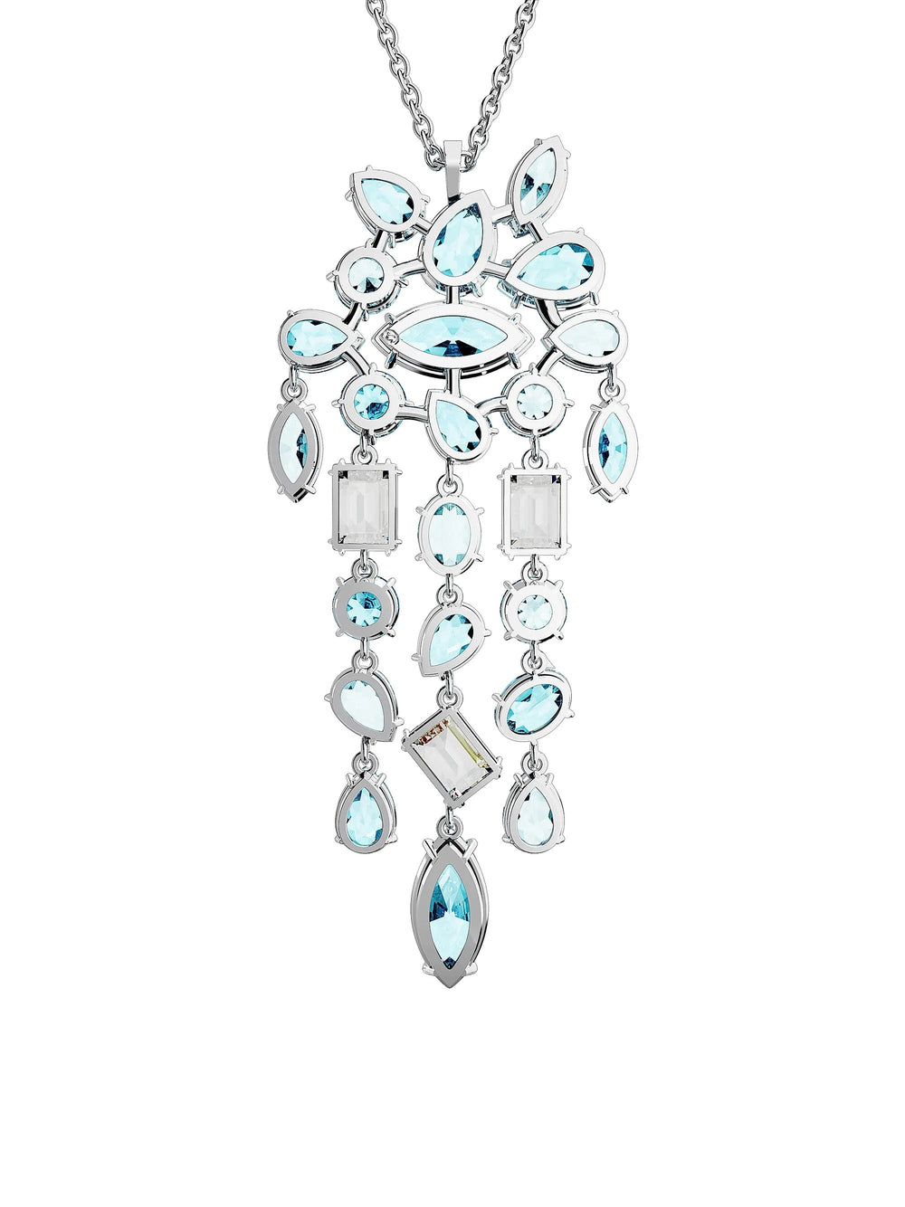 Viktoria Blue Waterfall Necklace
