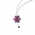 Viviane  Blooming Flower Red Necklace