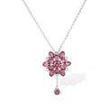 Viviane  Blooming Flower Red Necklace