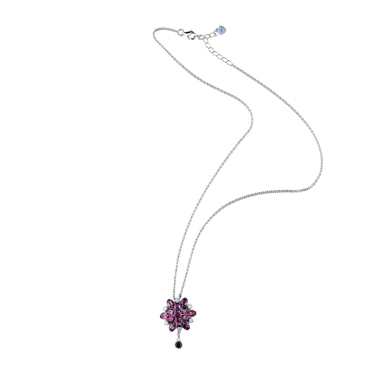 Viviane  Blooming Flower Red Necklace