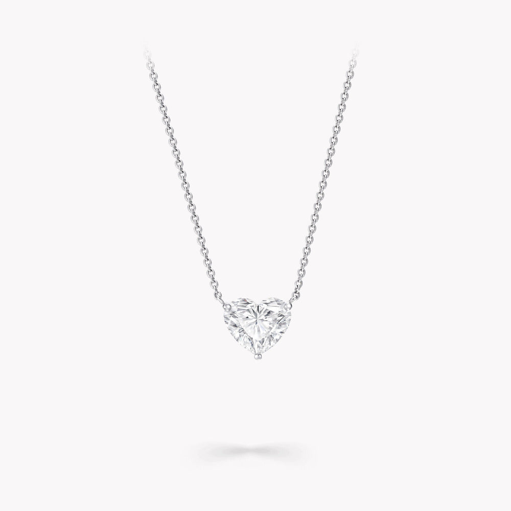 Walburga Petit White Heart Necklace