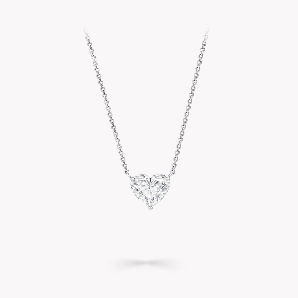 Walburga Petit White Heart Necklace