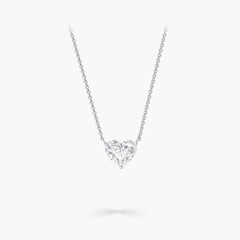 Walburga Petit White Heart Necklace