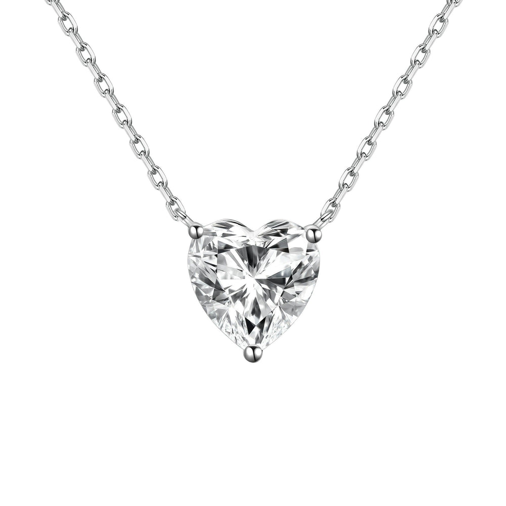Walburga Petit White Heart Necklace