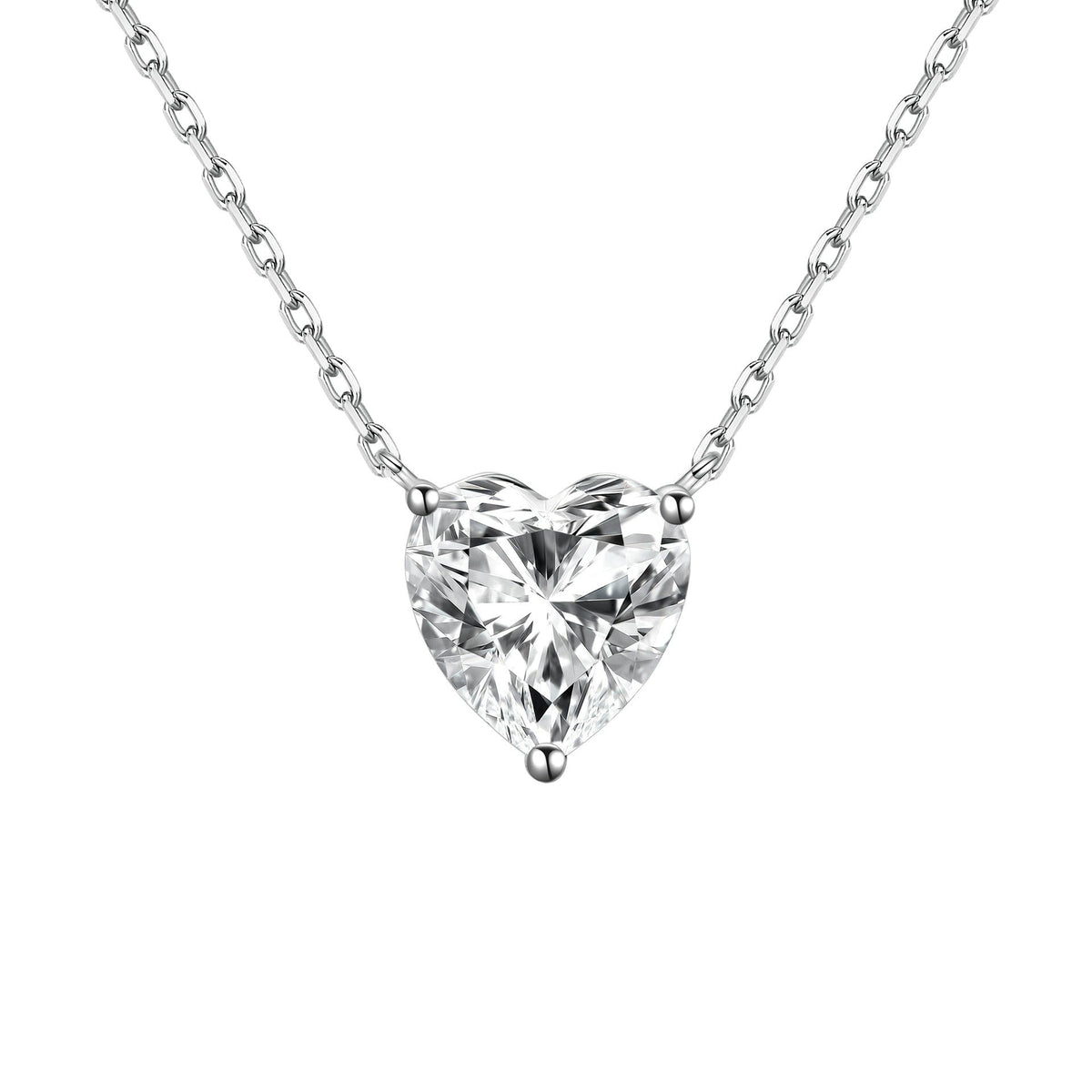 Walburga Petit White Heart Necklace