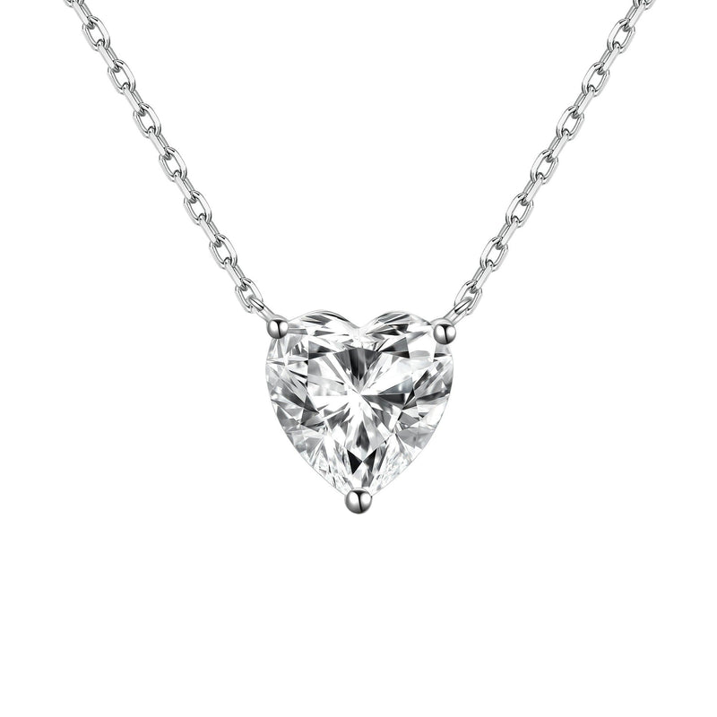 Walburga Petit White Heart Necklace