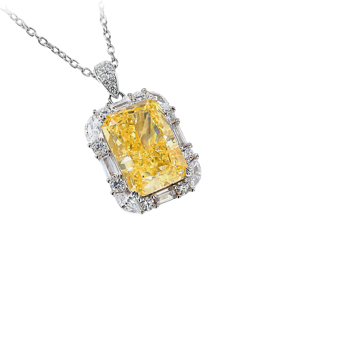 Waltraud Yellow Radiant Necklace
