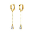 Werdhild 18K Gold Teardrop Drop Earrings