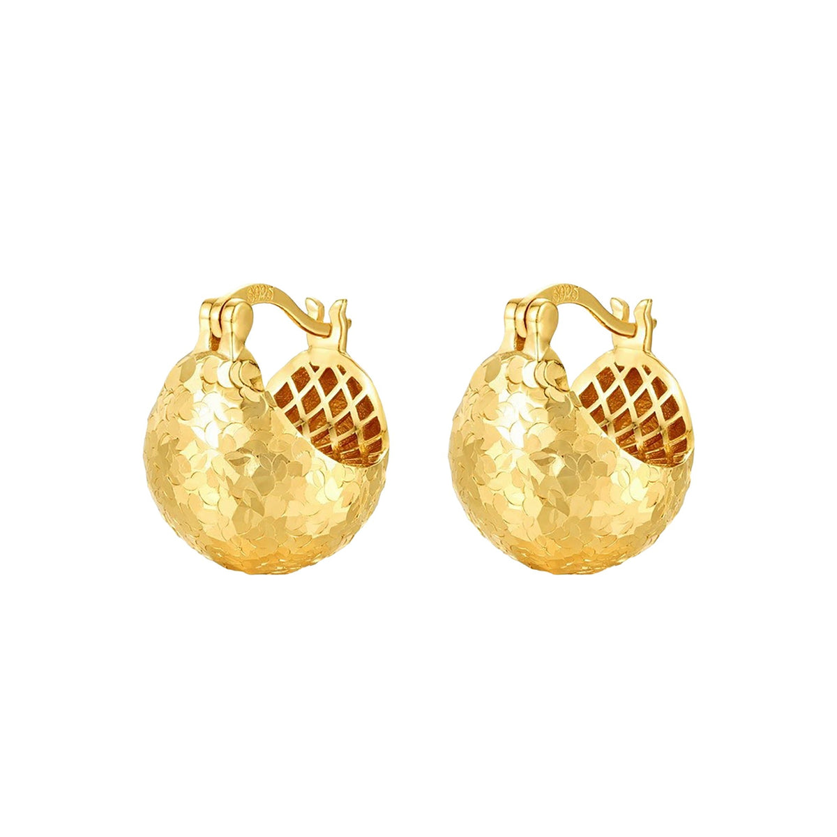 Wiebke 14K Gold Half-Sphere Earrings