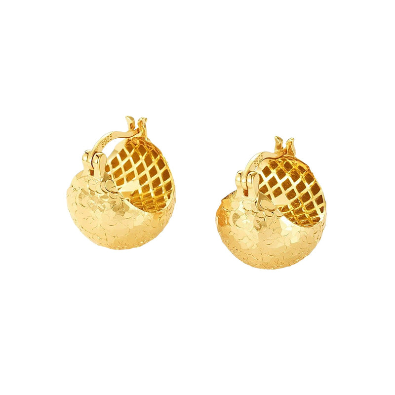 Wiebke 14K Gold Half-Sphere Earrings