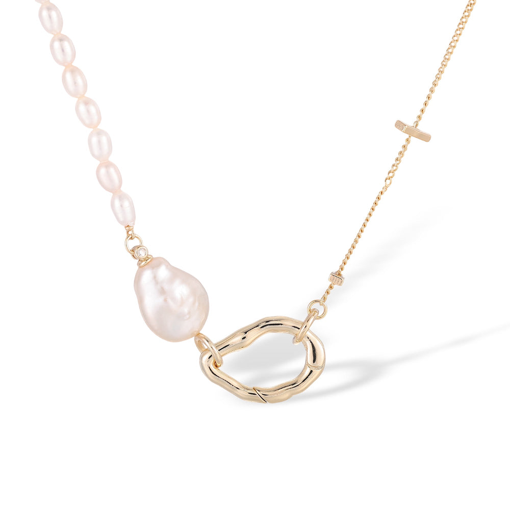 Wiglind White Baroque Pearl Choker Neckalce