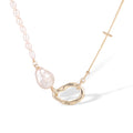 Wiglind White Baroque Pearl Choker Neckalce
