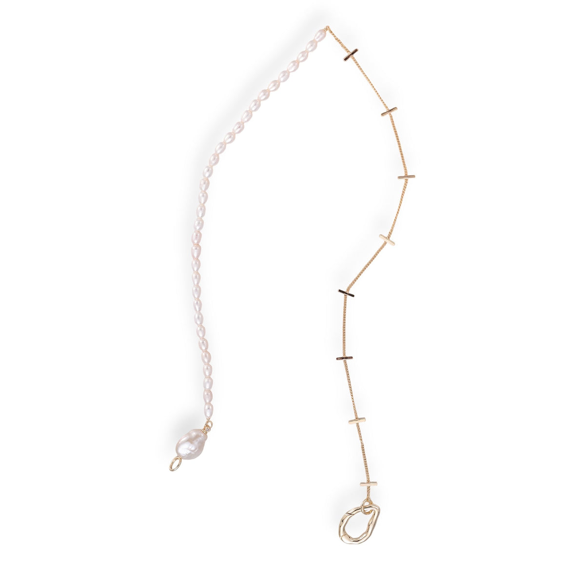 Wiglind White Baroque Pearl Choker Neckalce
