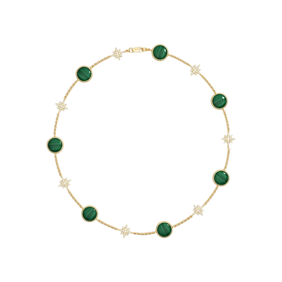 Célestine Peacoke Green Starburst Necklace